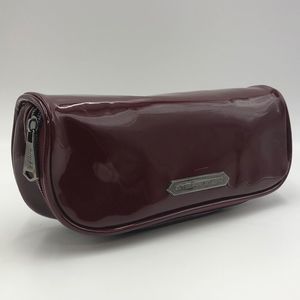 Aimee Kestenberg zip around cosmetics bag w/interior mirror. Burgundy